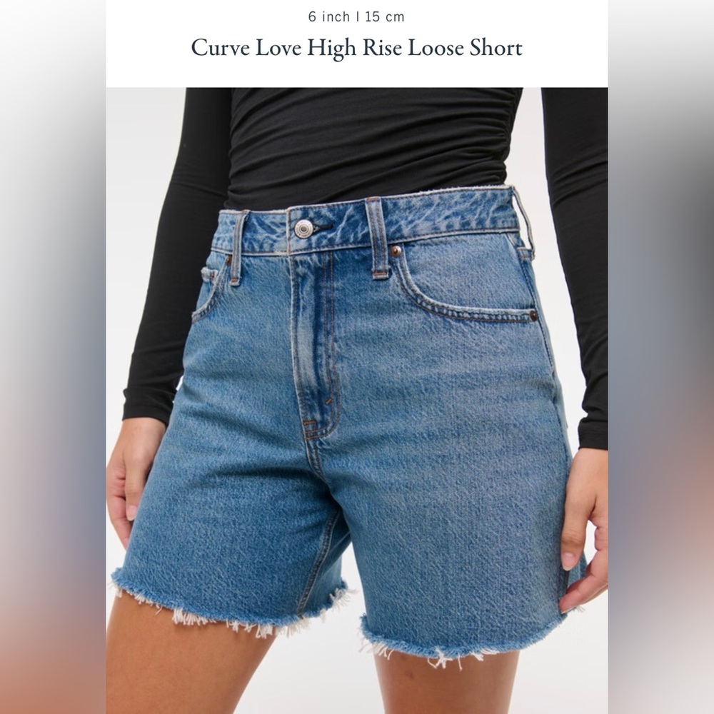 NWOT Abercrombie Loose Jean Shorts